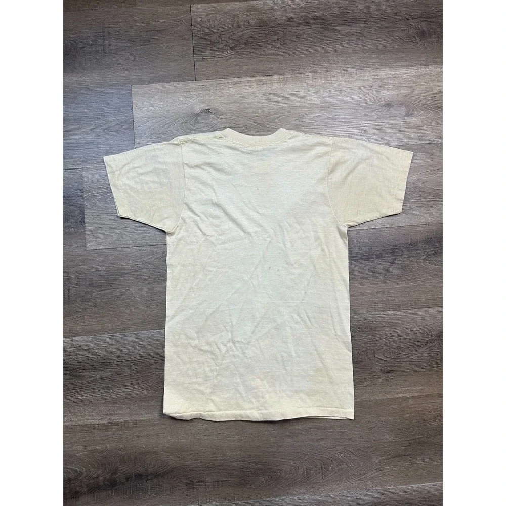 Vintage Rotary‎ Scout Short Sleeve T-Shirt Youth S Yellow Graphic Print Logo